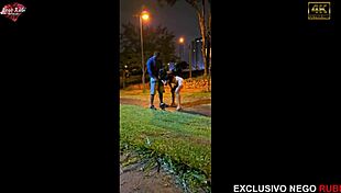 Wow, Big Black Cock in Public Square!