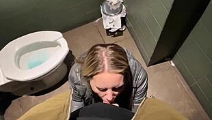 Couple Sneaks Into Restroom For Intimate Date Night