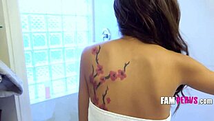 Asian Stepdaughter Vina Sky Seduces Stepdad with Ease