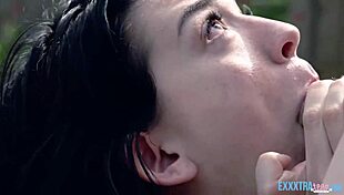 Riley Jean and Logan Lucky tease Pixie's petite brunette body with monster cocks and fingering.