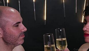 happy new year couple celebration