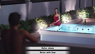 Wife and stepmother sam in hot missing scene 😈