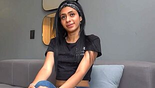 Latina begs for job with throat and pussy!