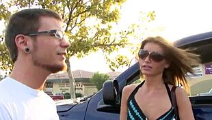 Hot Beautiful Girl Craves Immediate Sex with Natural Tits and Cumshot Passion