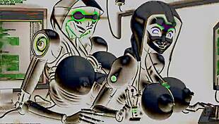 Dystopian sex robots party visuals PMV