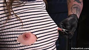 I whipped her ass in doggy bondage until she squirted