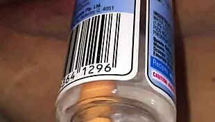 wife explores swollen clit with homemade sucking device, couple's juicy play