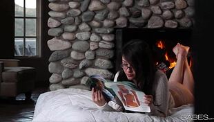 lena nicole whispers softly while babes masturbate their tits in lesbian hd