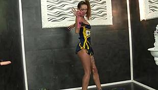 i’m wild for this kinky babe’s bukkake mess