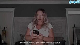 Cali Carter Rides Dildo With Big Tits!