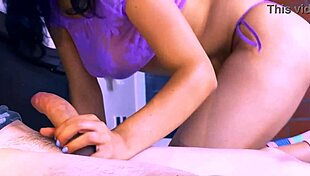 Latina student orgasms from tight fucking!