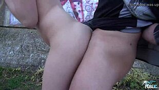 teen punk girl's intriguing first public sex with stranger in outdoor setting