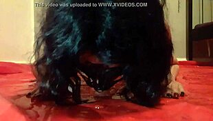 Slut Lucy Nude in Fetish Scene Drinking Piss from Whore Partner