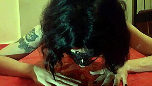 Slut Lucy Nude in Fetish Scene Drinking Piss from Whore Partner