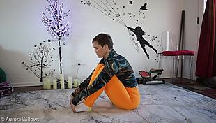 I guide you through a relaxing yoga lesson