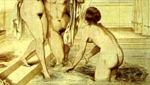 Vintage illustrations capturing timeless allure