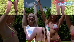 Camsoda - blindfolded chicken game big butt spanking