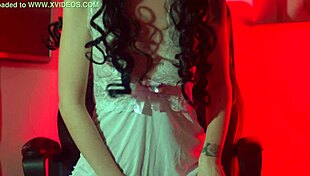 Sneaky bride Laura Fatale teases by flashing her boobs.