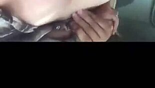 European Amateurs Bent Over in Nature Car Doggystyle Fucking with Facial