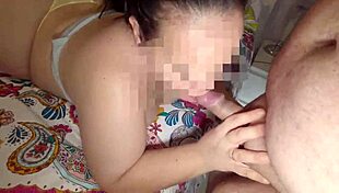 Oh wow, my horny step sister craves cum in mouth after gym!