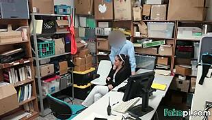 stepmom and stepdaughter caught and fucked for stealing