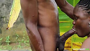 big black african enjoys outdoor adventures with passion