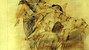 Vintage Erotic Cartoon Illustration From Antique Anime Collection