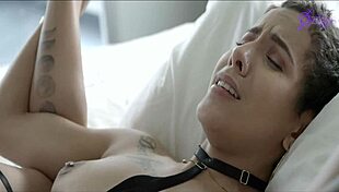 Nymphomaniac fucks robot with giant dildo