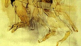 Vintage Erotic Cartoon Illustration From Antique Anime Collection