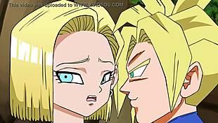 Intense Rescuing of Android 18 in Hentai with Creampie