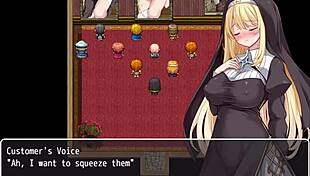 Passion of sister Christina in gangbang hentai game