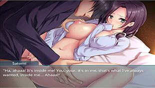 Oppaicafe's Step Mother Takes Virginity In Anime Game