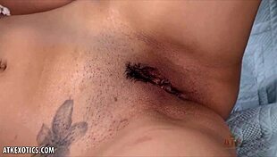 Petite Lilly Evans Rides Toy To Climax