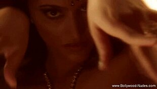 Bollywood brunette beauty dances sensually