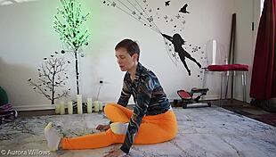 I guide you through a relaxing yoga lesson