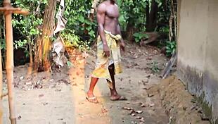 I ran naked when her husband came back, hiding from the unexpected return.