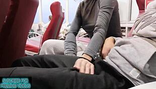 Sneaky quickie creampie right in front of the window with amateurs watching