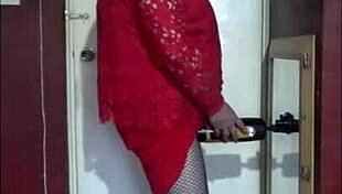 Shy Crossdressing Bisexual Guy Masturbates Machine Humiliation