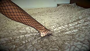 Slender Tanned Beauty Rides Tight Pussy On Rubber Dick In Pantyhose