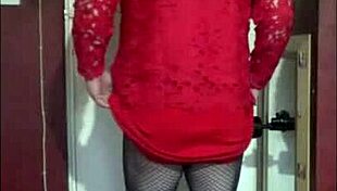 Shy Crossdressing Bisexual Guy Masturbates Machine Humiliation