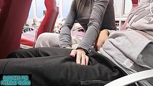 Sneaky quickie creampie right in front of the window with amateurs watching