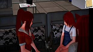 Exploring a new family in hentai cartoon series