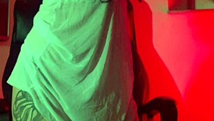 Sneaky bride Laura Fatale teases by flashing her boobs.