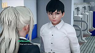 In this game, the teen bully becomes a lover with his massive cock.