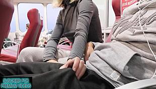 Sneaky quickie creampie right in front of the window with amateurs watching