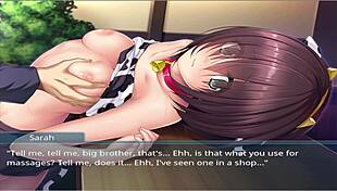 Oppaicafe's Step Mother Takes Virginity In Anime Game