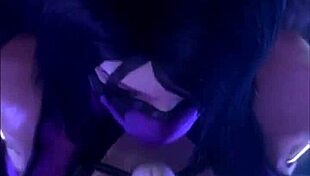 Cartoon striptease comes alive