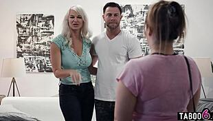 huge tits milf maid natasha nice cleans for horny couple 😏