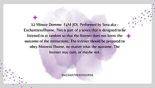 Femdom gives jerk off instructions with cum eating. 😏