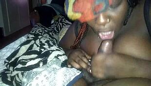 Big dick lover gets blown by BBW in amazing head game